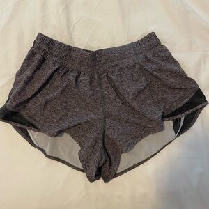 Grey lululemon hotty hot shorts